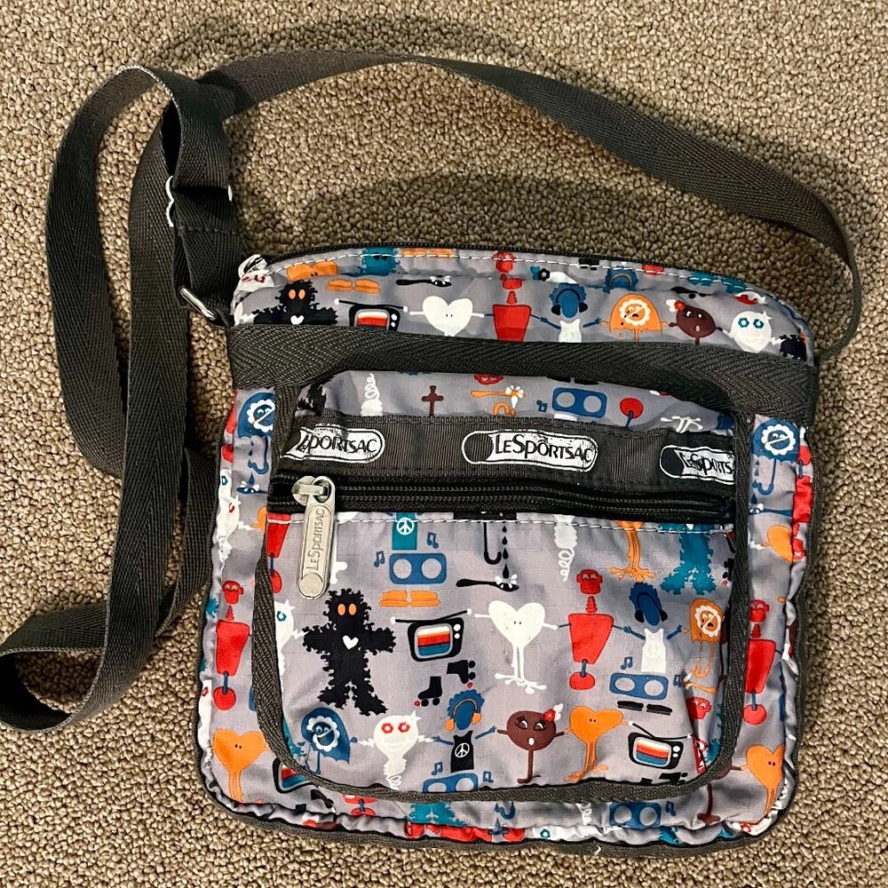 Lesportsac Retro Robot "Best Friends" Crossbody Bag